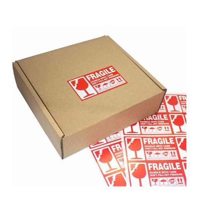 China Widely Used Logistics Express Special Design Bag Seal Coated Paper Adhesive Sticker Roll Plain for sale