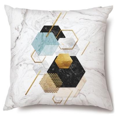 China Luxury Modern Factory Outlet Anti-pull Pillow Cover Geometric Square Velvet Abstract Cushion Cover for sale