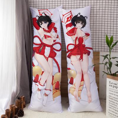 China Custom Anti-Pull 50*150CM Size Sublimation Anime Pillow Case Hugging Body Pillow Cover Uncensored Anime Dakimakura for sale