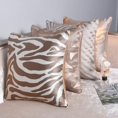 China Luxury Jacquard Cushion Covers New Arrivals Nordic Anti-static Modern Satin Pillow Case Cover for sale