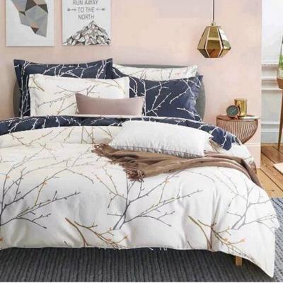 China Sustainable High Quality Double Reversible Digital Printed Microfiber Bedding Duvet Cover Set for sale