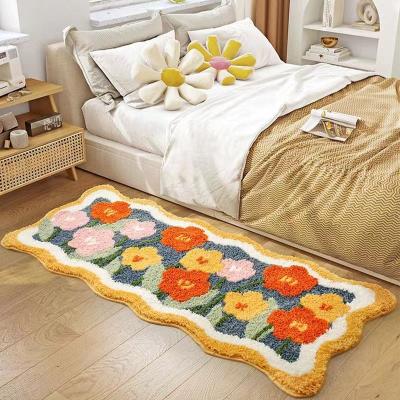 China 2022 New Style Microfiber Non-slip Absorbent Shaggy Rug Bedroom Blankets Soft Non-slip Mats For Living Room Bedroom for sale