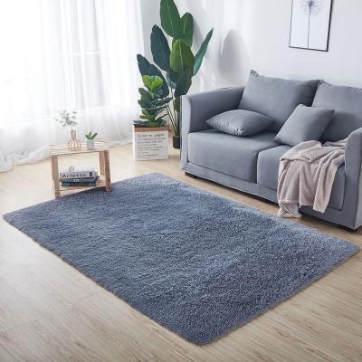 China Washable Home Decor Floor Plush Blanket Living Room Thickening Hairy Carpet Shaggy Area Rug Blanket For Bedroom for sale