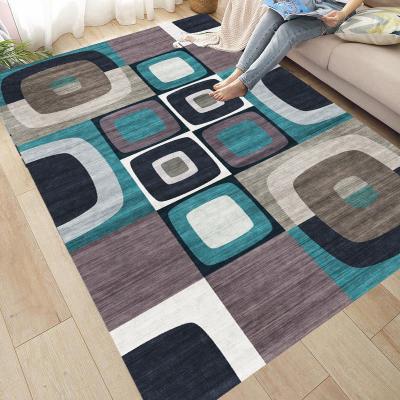 China Factory direct sale modern geometric washable carpet and area rug living room center blankets for sale