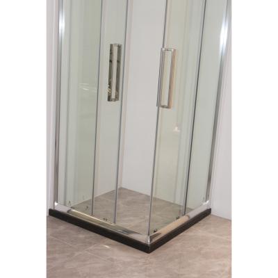 China Aluminum square shower rooms complete with modern fence frame tempered glass for sale