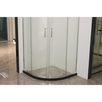 China Aluminum Alloy 6MM Modern Tempered Glass Polisher Single Shower Room for sale