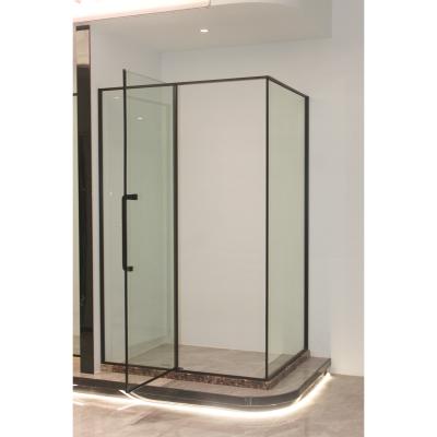 China Modern Silver Matte Bathroom Aluminum Enclosed Shower Room for sale