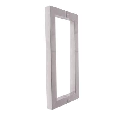 China Shower Room Square Stainless Steel Sliding Shower Glass Door Handles for sale