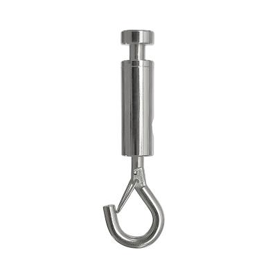 China Top Quality Round/Cable Hang Hooks With Lock Nut Self-Locking Clamp Brass Flange for sale