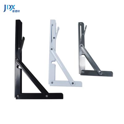 China Aluminum Thickened Heavy Duty Self Folding Bracket 34 Inch 180 Angle Triangle Folding Rafter Support Adjust for sale