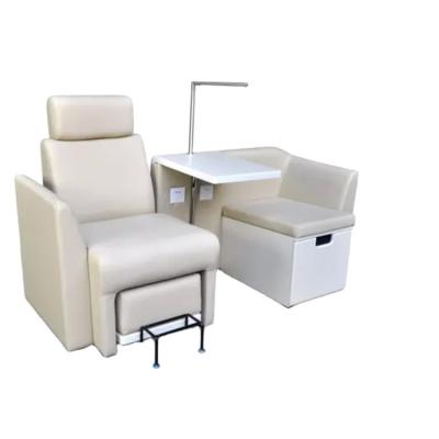 China Portable white luxury pedicure spa chair/pedicure manicure/tattoo bed for sale for sale