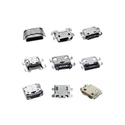 China Miniature USB USB Connector Micro 5 Pin DIP USB Connector Part Female B USB Plug For Mobile Phone Charging Male Connector for sale