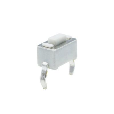 China 12V 0.5A 3*6 Tact Switch DIP Tactile Switch with White Button and 2 Copper Pin TS36CJA for sale