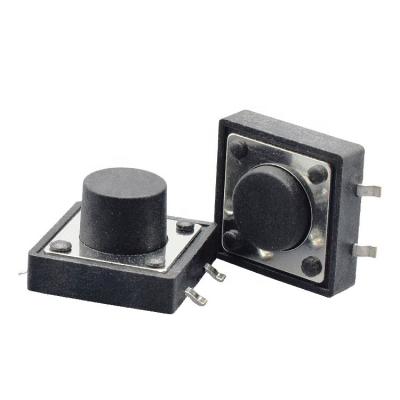 China Good quality 12*12 series 12v smt 4 pin high temperature resistance tact switch for sale