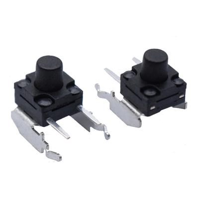 China HOT SALE Waterproof Tact Switch 6x6mm With Side Touch Button DIP Pin Bracket Switch 2 Soft Feeling Switch TS66HFSZJ for sale