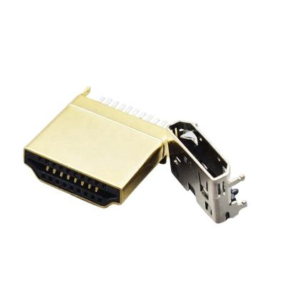 China Gold Plated A Type Male 19 Pin Connector With PCB 19 PIN MICRO USB for sale