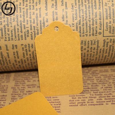 China Viable Wholesale Cheap Color Kraft Paper Card Label Environmental Protection Blank Printing Label for sale