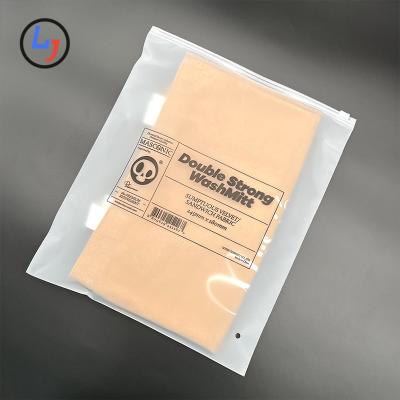 China Portable Travel High Quality Wholesale Disposable Mini Plastic Ziplock Bag With Logo For Clothing Custom Made for sale