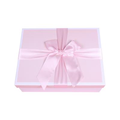 China Good Quality Recyclable Cosmetic Packaging Box With Bag Best Price Ribbon Sealing Custom Paper Gift Box for sale