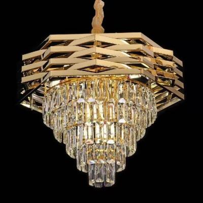 China Unique Design 2023 New Modern Hotel Decoration Hanging Modern Luxury Vintage Ceiling Pendant Light Lamps Crystal Chandelier for sale