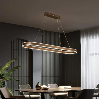 China Ring Led Pendant Lamps Modern Modern Dimmable For Kitchen Office Table Dining Room Chandelier Minimalist Decor Lighting Fixture Chandeliers for sale