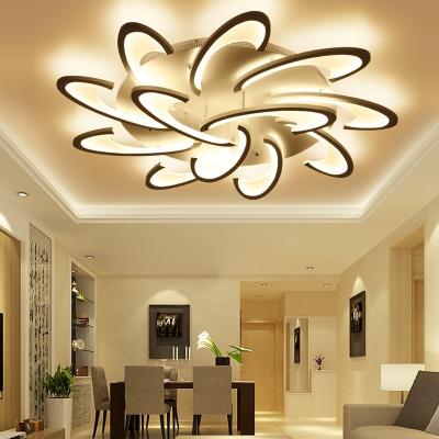 China 2023 New Design LED Fashion Art 15 Chandelier Lighting 160W 220V Simple Modern Luxury Lamps Modern Ceiling Lamp for sale