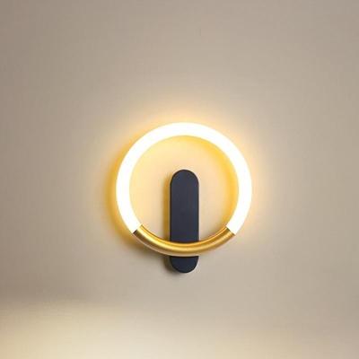 China Gold 50cm Modern Stylish Metal Wall Lamp Acrylic Modern LED Wall Lamp Living Room Bedroom Corridor Wall Sconce for sale