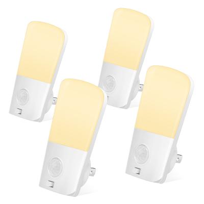 China Modern lohas human body induction led night light socket in wall with energy saving for kids babies kids for sale