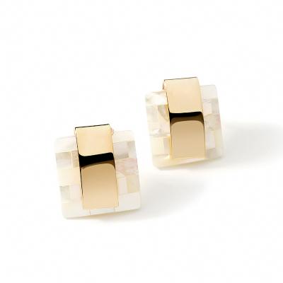 China Crystal Top Quality New 2019 Fashion Simple And Generous Seashells Ear Studs Shell Earring for sale