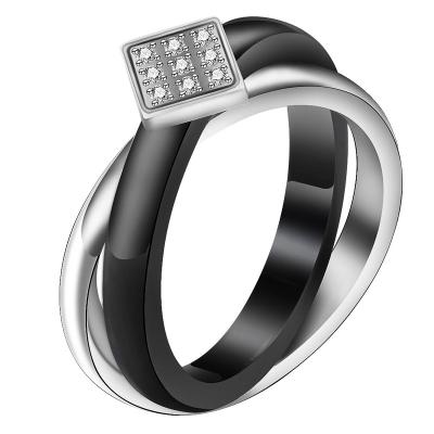 China Wholesale New Arrival CLASSIC Fashion OBE Womens 316l Stainless Steel Custom Ring for sale