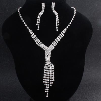 China OBE Brand Wedding Gift Good Quality Crystal Single Earring and Pendant Jewelry Set with CZ Stones for sale