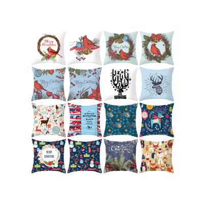 China 2021 New Cartoon Anti Dust Mite Christmas Home Decoration Pillow Cases Printed Christmas Pillowcases for sale