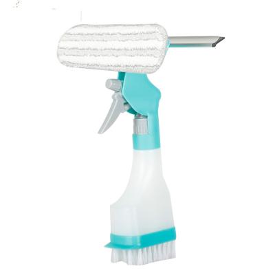 China Viable Patented Spray Window Wiper Window Cleaner With Clean Brush New Charm Patented Product for sale