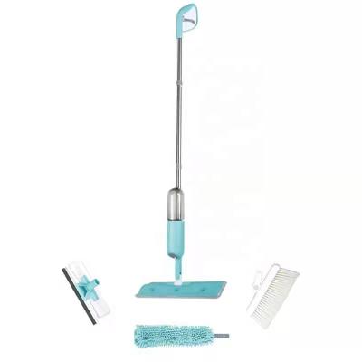 China Sustainable Hot Sale Household Easy Cleaning Microfiber Flat Mop 7 In 1 Magic Mop With Spray for sale