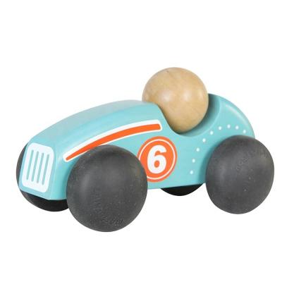 China Wholesale Infant Beech Wooden Toy Baby Track Racer Game Birthday Gift For Kids for sale