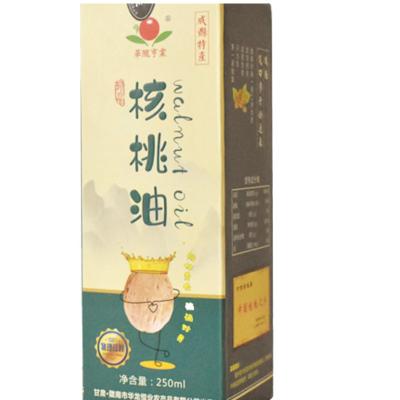 China Seasoning Walnut Oil 500ml 100% Natural Cold Pressed Cooking And Bulk Oil Vegetable Oil Seasoning Pure Wholesale for sale