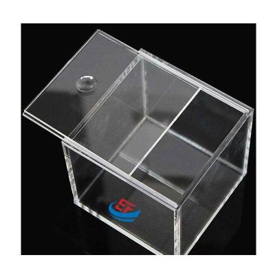 China Custom Plexiglass Case High Transparent Acrylic Display Box With Sliding Lid for sale