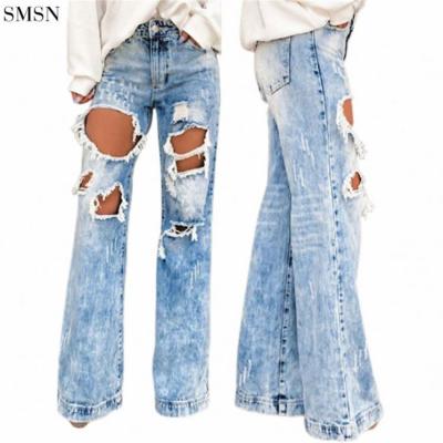 China OSINA Breathable Newcomer Hollow Out Zipper Casual Jeans For Women High Waist Jeans Womens Jeans for sale