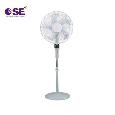 China 1250rpm Hotel Standing Fan 5 As Blades Around Base 16 Inch Stand Fan With Timer for sale