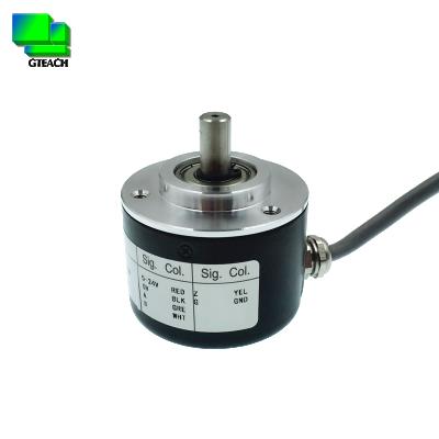 China Type Omron E6C2 EB50 S5208 rotary encoder speed sensor 5000 ppr 50mm diameter shaft 8mm incremental replacement for sale