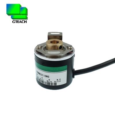 China Half-empty hollow type shaft 8mm incremental encoder diameter 38mm rotary encoder phase speed sensor ab rotary encoder for sale