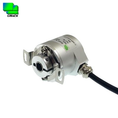 China Speed ​​sensor GKB clamping ppr ABZ phase encoder half-empty shaft 8mm diameter 38mm hollow type optical incremental flange rotary code for sale