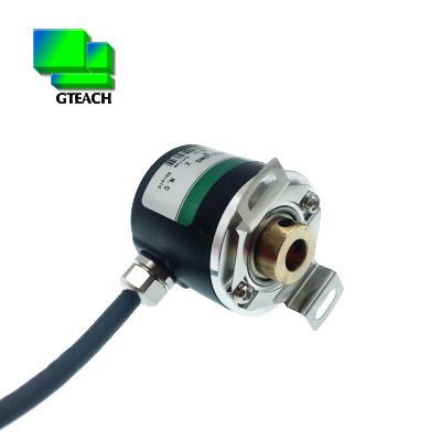 China Diameter 38mm Rotary Half Empty Incremental Encoder 3600 Long Phase Ppr Cavity Shaft Encoder ABZ Driver 7272 for sale