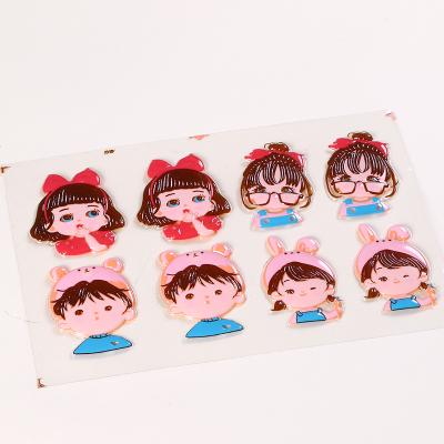 China Beautiful Viable Storage Girl Cake Decorated Chocolate Transfer Molding Edible Simple Wind Transfer Hand Painted Pope for sale