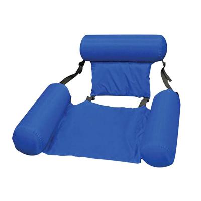 China Inflatable Foldable Floating Air Pool Water Hammock Cheap Price PVC Summer Beach Water Sports Sofa Chair Eco-friendly Row Row for sale