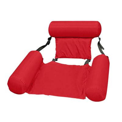 China New Summer Water Pool Chair Eco-friendly Inflatable Float Lounge Inflatable Row Foldable Floating Bed for sale