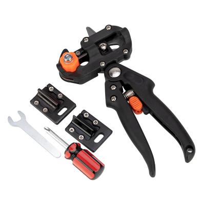 China Hot Sale Garden Fruit Tree Cutter Tool Anti-Slip Handle Pruners Grafting Scissors Kit Pruning Set for sale