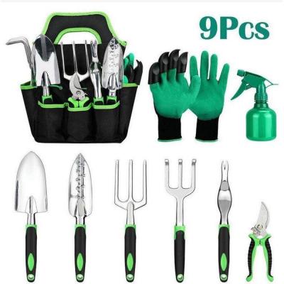 China Wholesale Multifunctional Garden Household DIY Tools 9pcs Garden Plant Tool Gift Set for sale