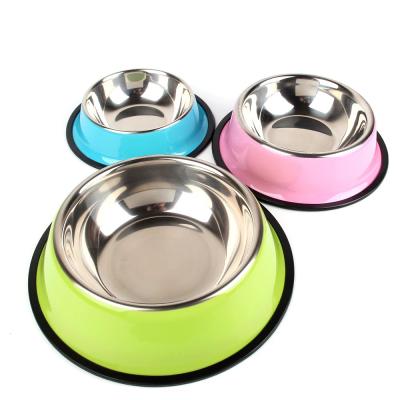 China Wholesale Sustainable Pet Outdoor Feeding Portable Luxury Design New Stainless Steel Dog Bowl for sale