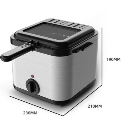 China Overheating Protection 2.5L Industrial Table Top Single-tank Stainless Steel Electronic Fryer Sample AvailableVideo6 months warranty for sale